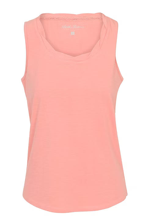 Women's Sleeveless Slub Scoop Neck Tank Top | Coral Haze