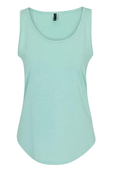 Women's Textured Knit Crew Tank Top | Aqua Haze