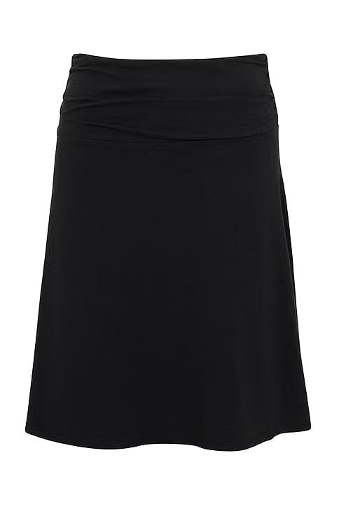 Women's Knit A-Line Skirt| Black