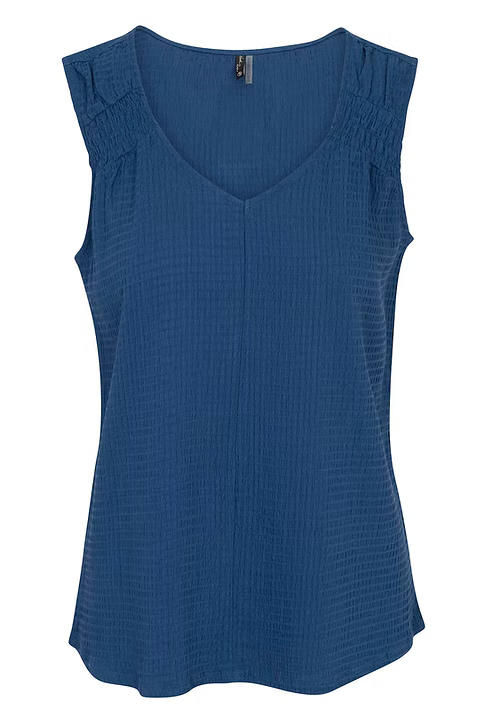 Women's Sleeveless Crinkle Swing Top | Ensign