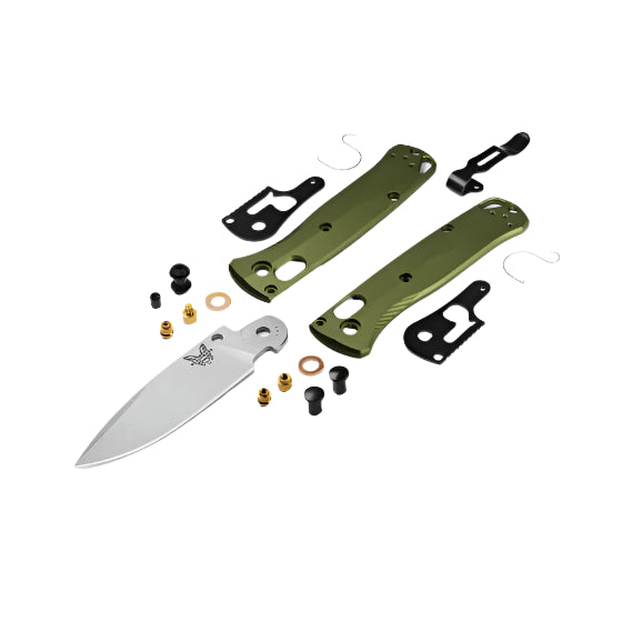 Mini Bugout Drop Point Knife | Woodland Green
