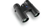 A black pair of binoculars on a white background