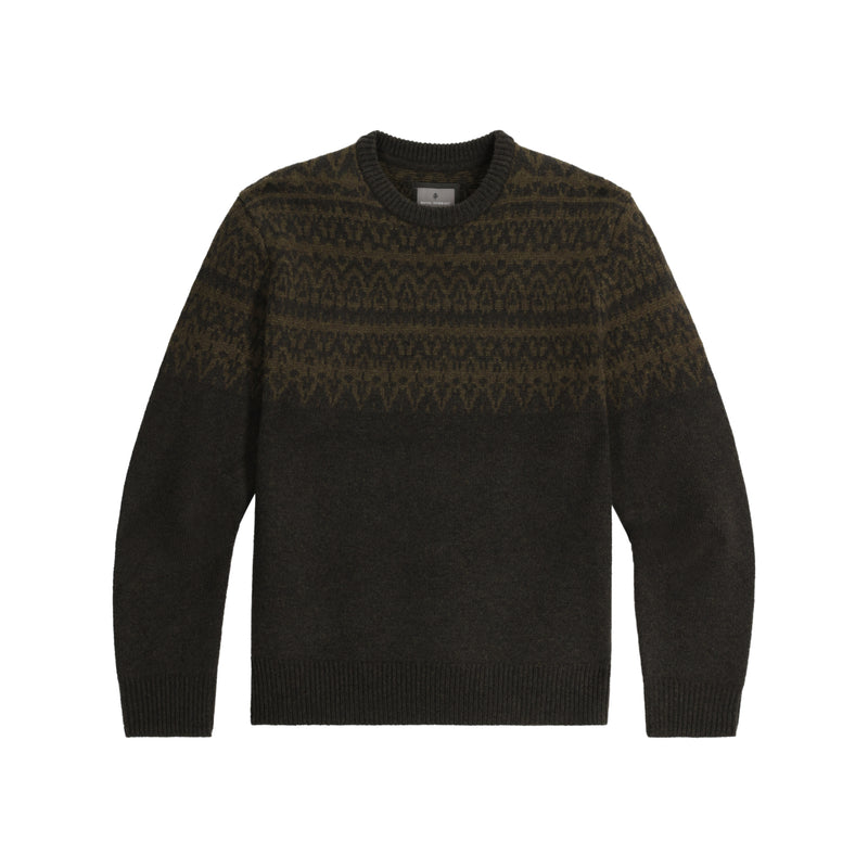Men's Arch Rock Crew Sweater | Black Olive Lassen Print