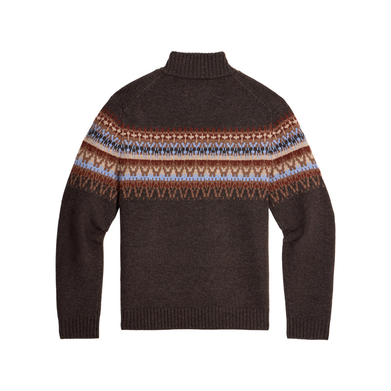 Men's Arch Rock 1/4 Zip | Turkish Coffee Heather Kirkwood Print