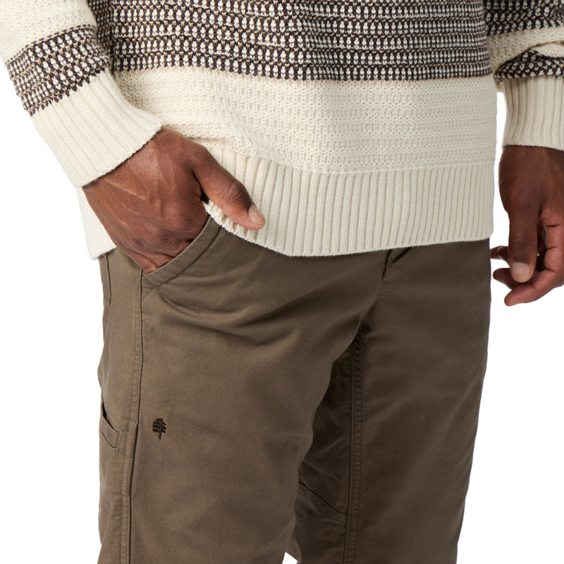 Men's Moro Rock Crew Sweater | Chalk Aster Stripe