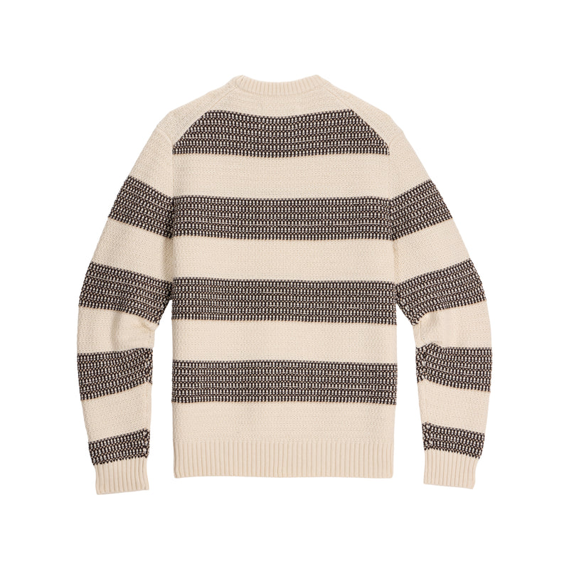 Men's Moro Rock Crew Sweater | Chalk Aster Stripe