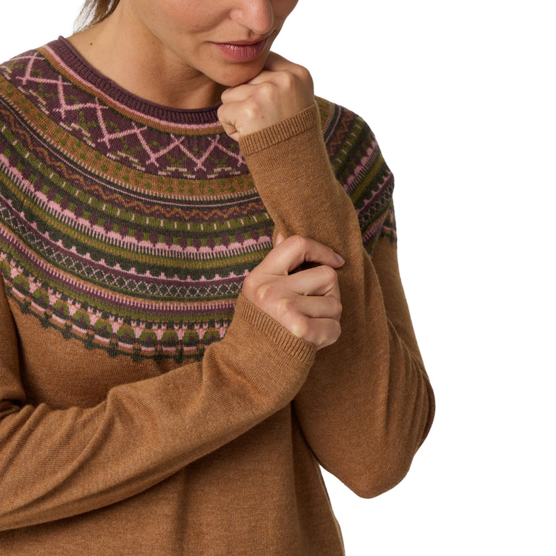 Women's Westlands Fairisle Crew | Tawny Heather Manzanita Print