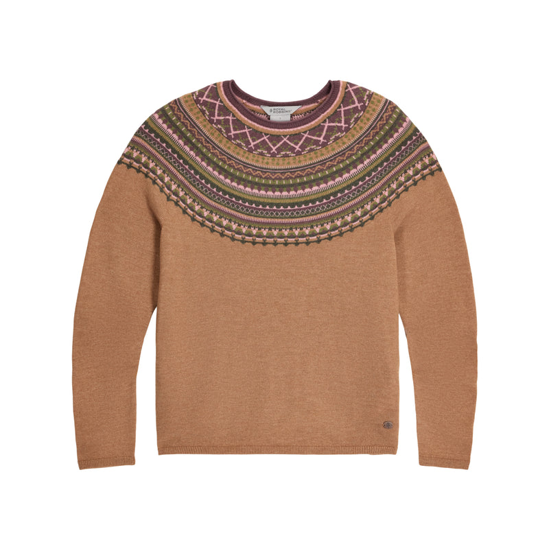 Women's Westlands Fairisle Crew | Tawny Heather Manzanita Print