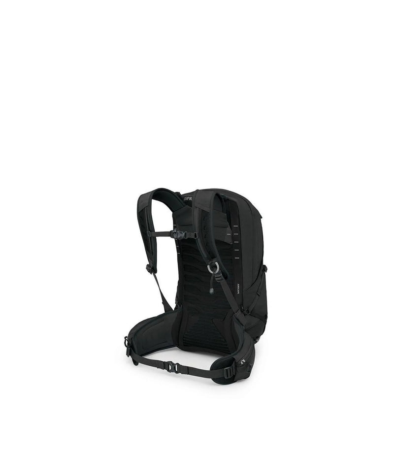 Black Osprey Talon 22 backpack on a white background
