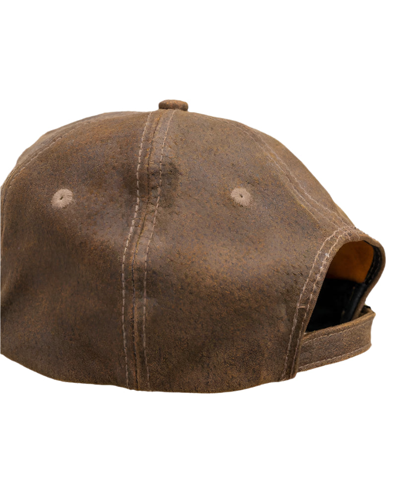 Leather Slugger Cap | Brown