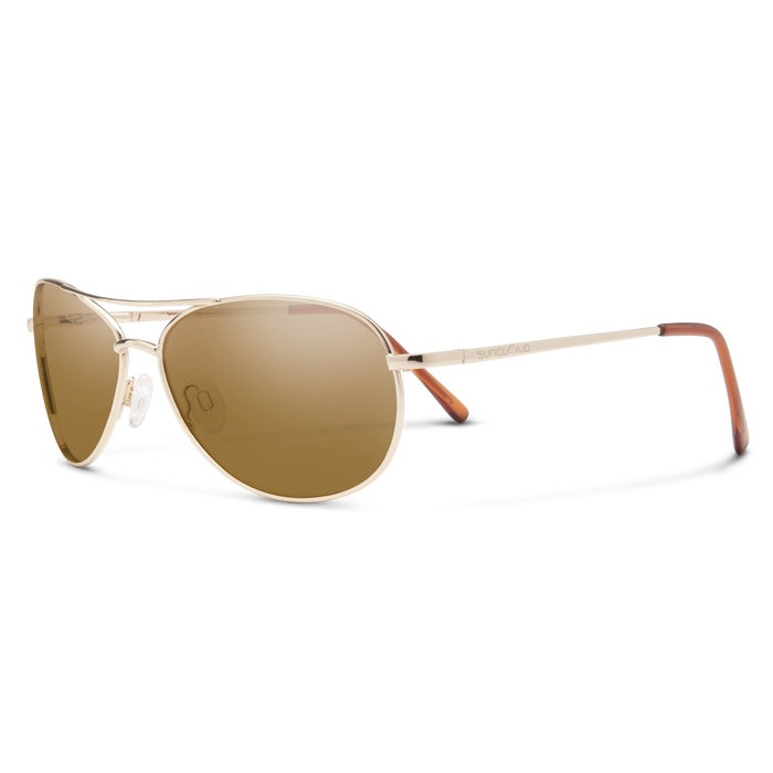 Patrol Sunglasses | Gold with Polarized Brown Lenses