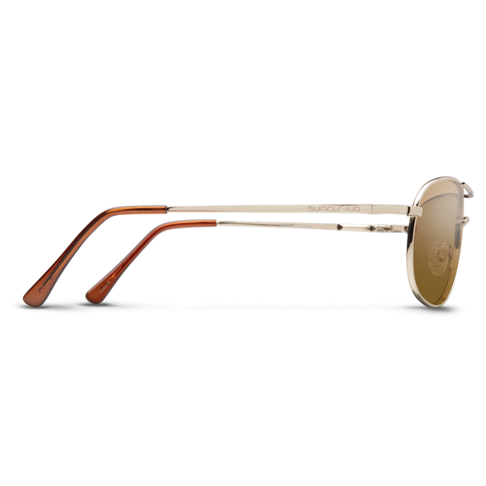 Patrol Sunglasses | Gold with Polarized Brown Lenses