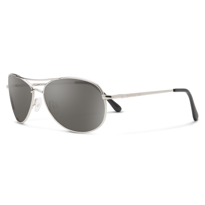 Patrol Sunglasses | Silver with Polarized Gray Lenses