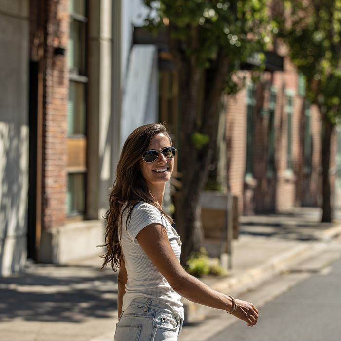 Patrol Sunglasses | Silver with Polarized Gray Lenses