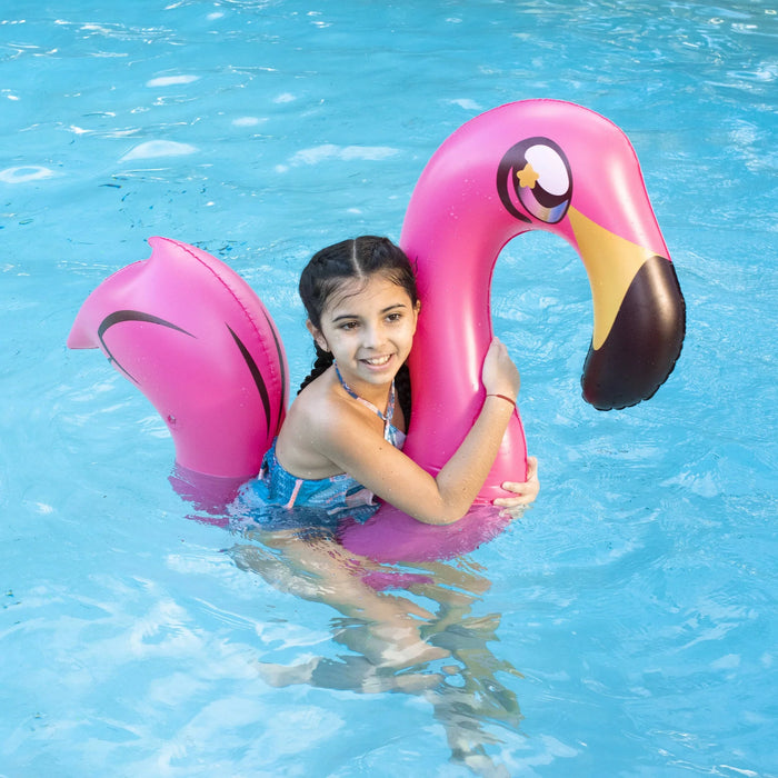 PoolCandy Inflatable Flamingo Ride-On Pool Noodle