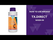 Nikwax TX. Direct is a high-performance waterproofer designed to enhance performance and revitalize the breathability of waterproof clothing. Easy to use in your washing machine or by hand, non-flammable and PFAS-free.