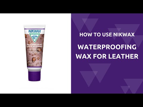 How to use Nikwax waterproofing wax for leather