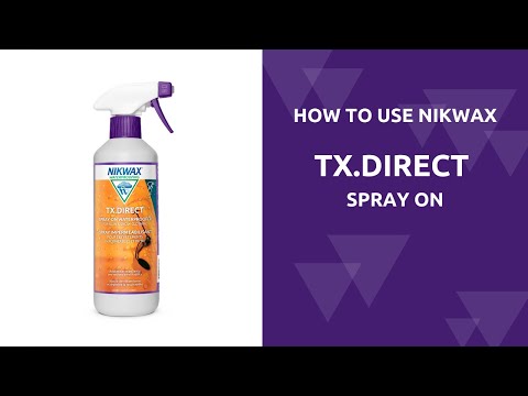 Learn how to clean and re-waterproof your wet weather clothing with Nikwax Tech Wash and TX.Direct Spray-On. Use Nikwax Tech Wash at home in your washing machine or wash the garment by hand. Use TX.Direct Spray-On to easily waterproof your apparel.