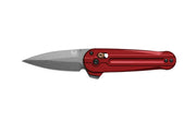 Red folding knife on a white background