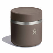 Brown Hydro Flask food jar against a white background. 
