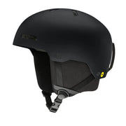 Black helmet with visible brand logo on a white background