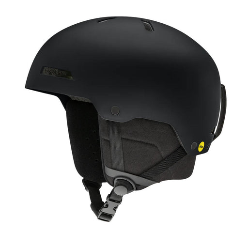 Black helmet with visible brand logo on a white background
