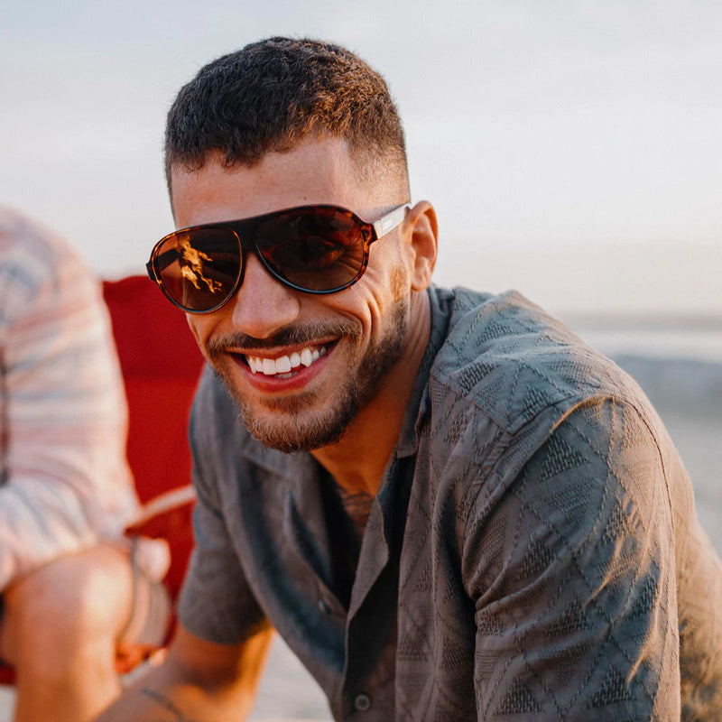Rooney Sunglasses | Tortoise with Polarized Brown Gradient Lenses