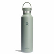 Sage green Hydro Flask water bottle on a white background