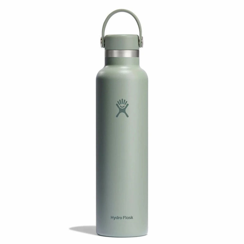 Sage green Hydro Flask water bottle on a white background