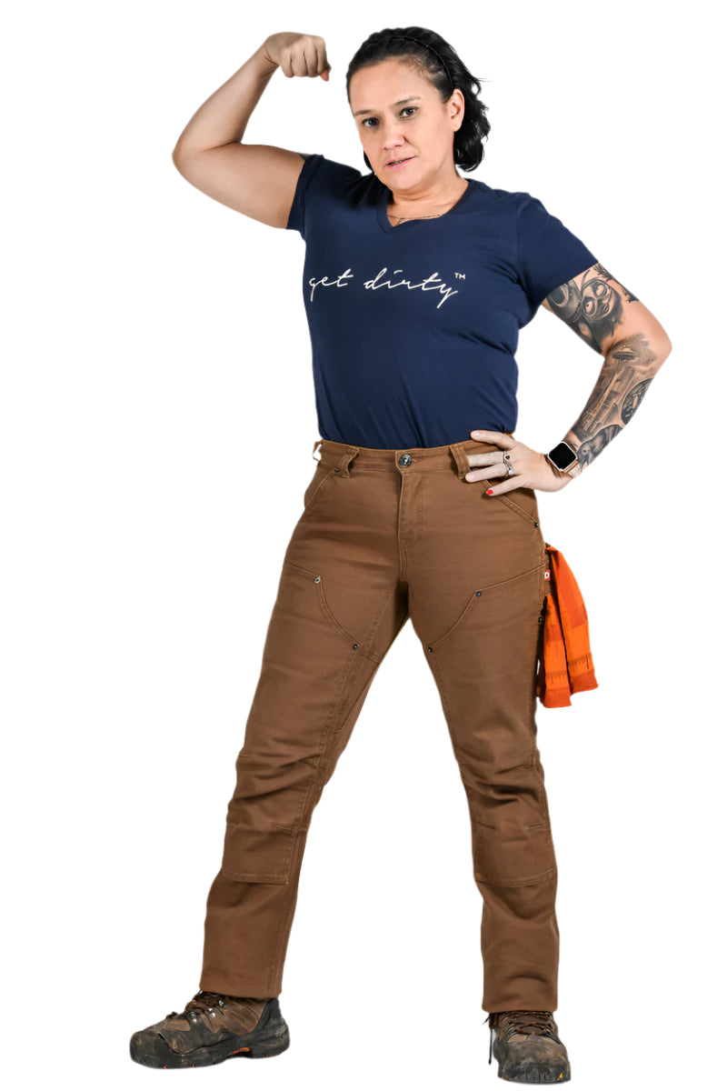 Women's Britt Canvas Utility Pant | Saddle