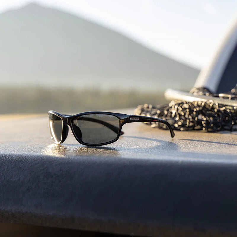 Sentry Sunglasses | Black with Polarized Grey Lenses