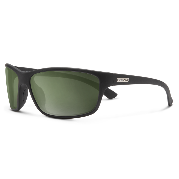 Sentry Sunglasses | Matte Black with Polarized Gray Green Lenses