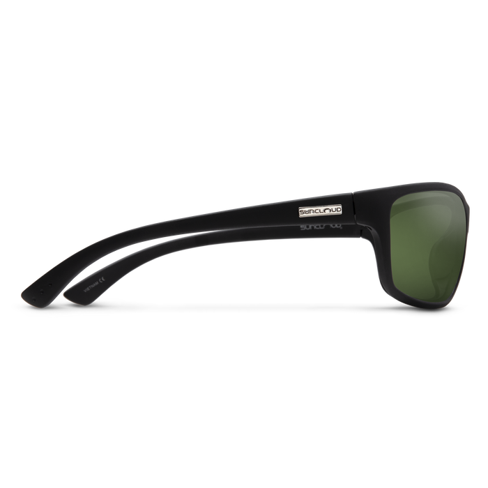 Sentry Sunglasses | Matte Black with Polarized Gray Green Lenses