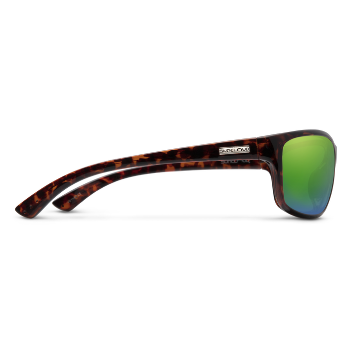 Sentry Sunglasses | Tortoise with Polarized Green Mirror Lenses