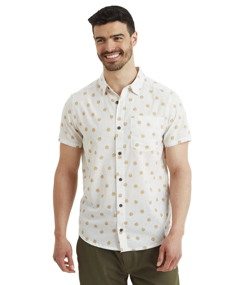 Men's Newar Peacock Short Sleeve Shirt | Peetho