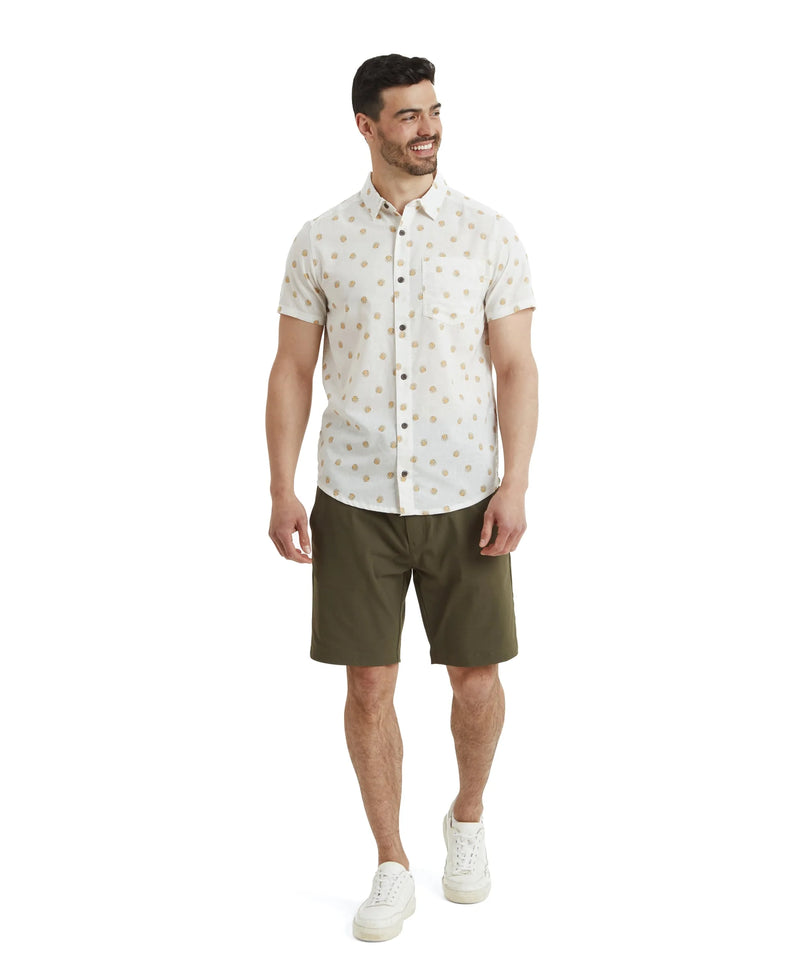 Men's Newar Peacock Short Sleeve Shirt | Peetho