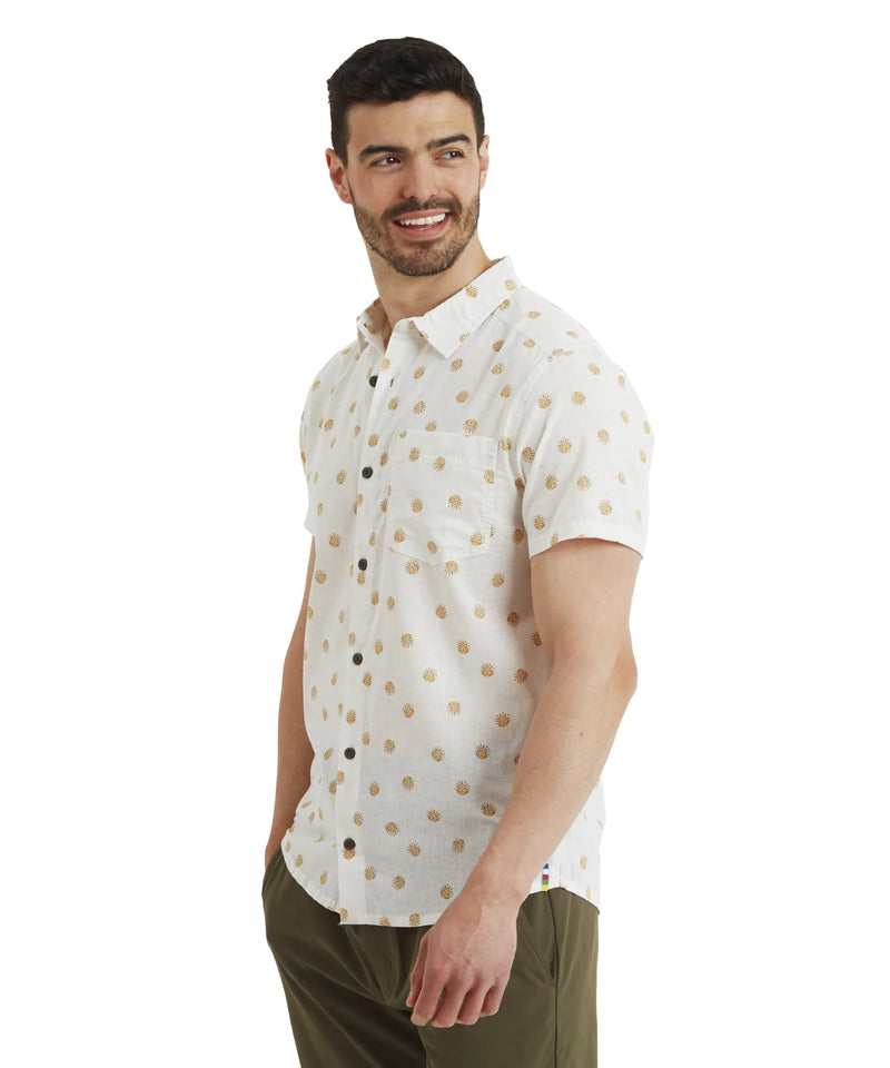 Men's Newar Peacock Short Sleeve Shirt | Peetho