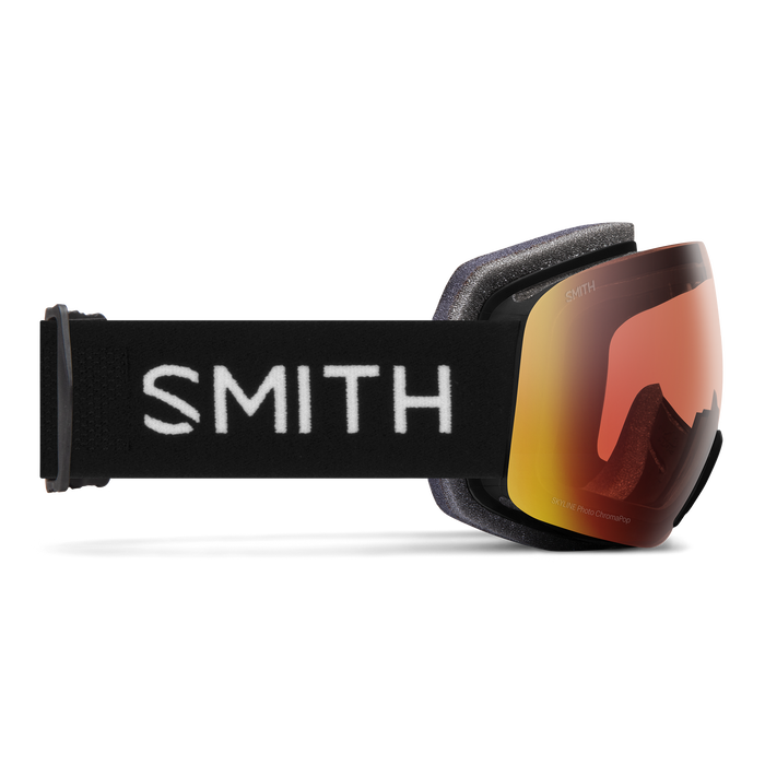 Skyline Snow Goggles | Black ChromaPop Pro Photochromic Red Mirror Lens