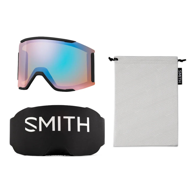 Squad MAG Snow Goggles | Black with ChromaPop Sun Blue Mirror Lens