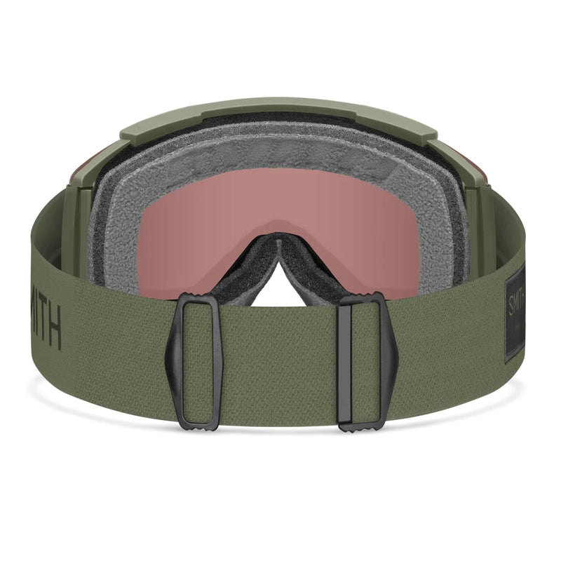 Squad XL Snow Goggles | Fatigue Green with ChromaPop Everyday Red Mirror Lens