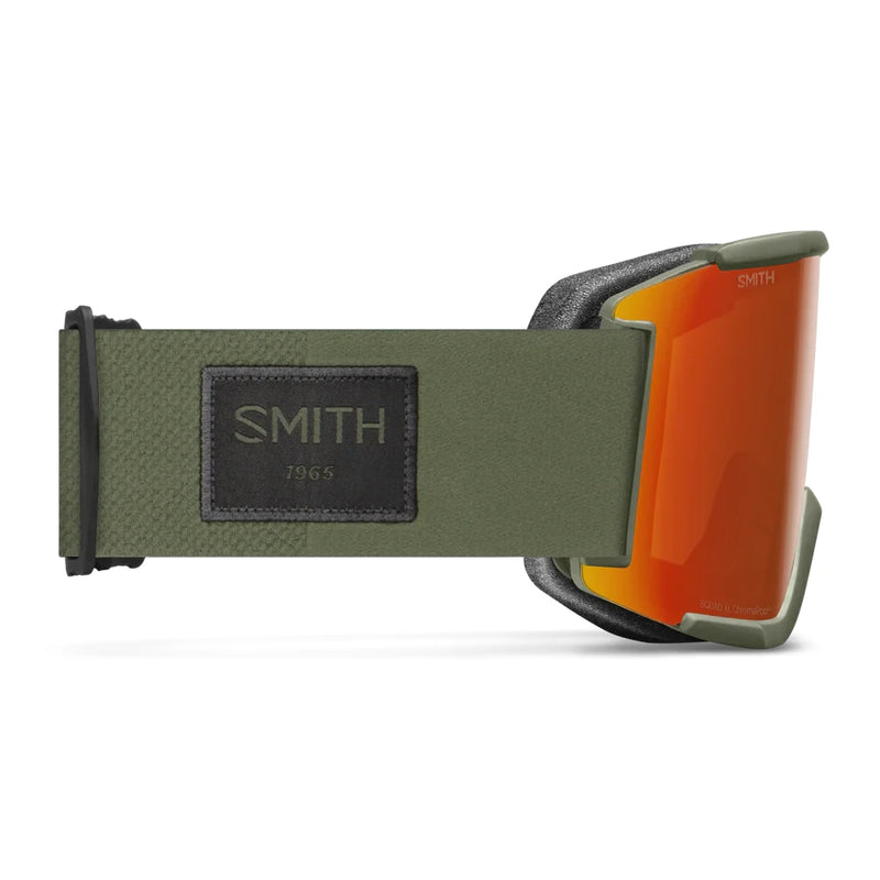 Squad XL Snow Goggles | Fatigue Green with ChromaPop Everyday Red Mirror Lens