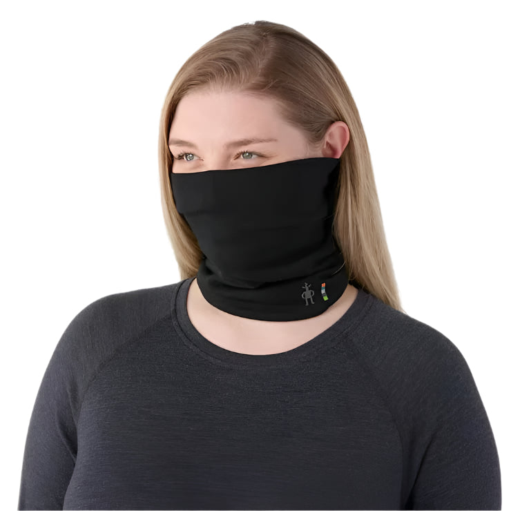 Thermal Merino Reversible Neck Gaiter | Black