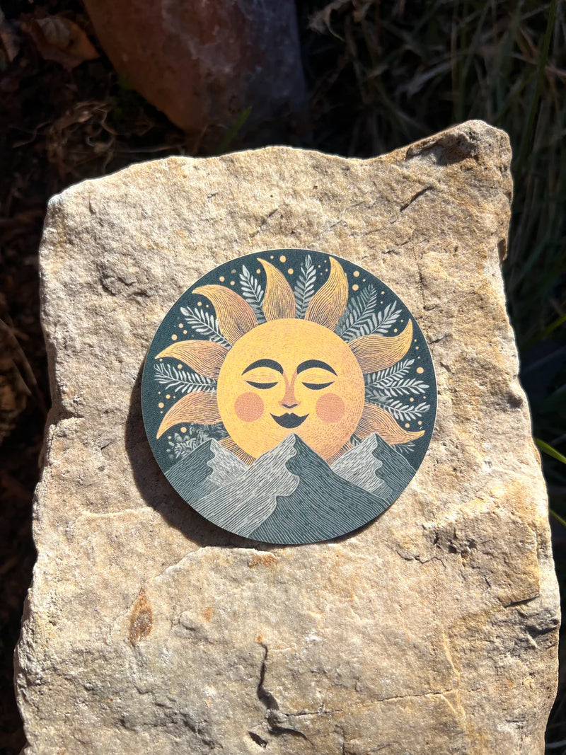 Mountain Sun Sticker