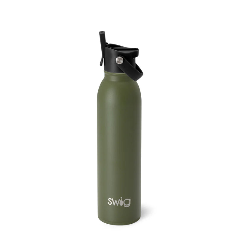 20oz Flip & Sip Water Bottle | Olive