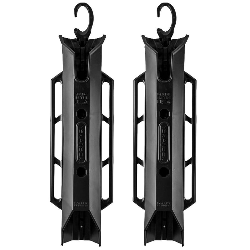 TetherTube Rod Holder- Two Pack with Mounting Hardware | Black