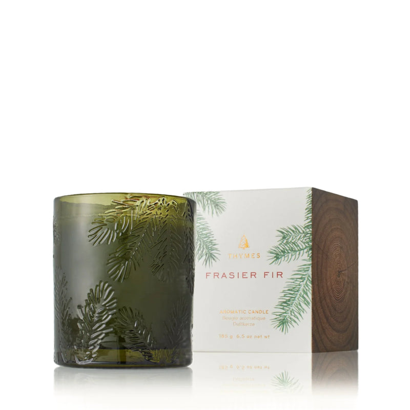 Frasier Fir Green Glass Candle