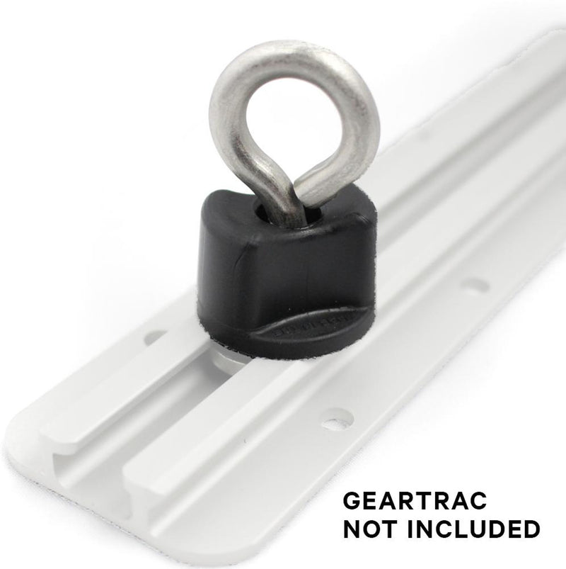 Tiedown Eyelet, Track Mount 2 Pack | Black