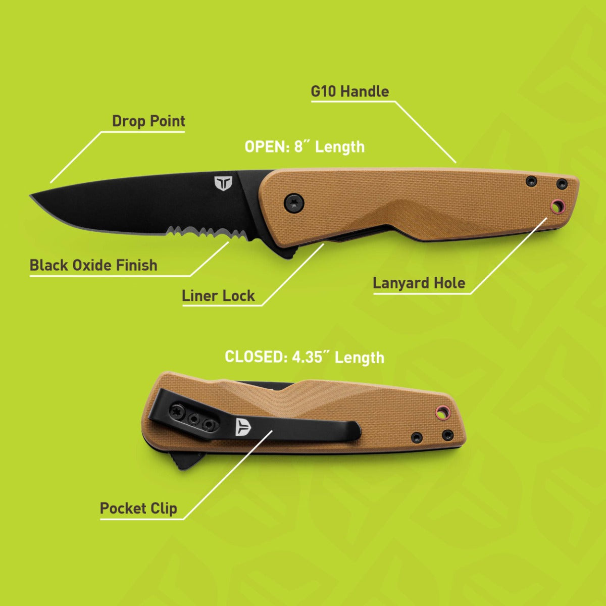 EDC Fast Flip™ Knife | Tan — Kenco Outfitters