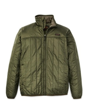 Green jacket on a white background