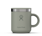 Light green travel mug with a Hydroflask logo on it on a white background.